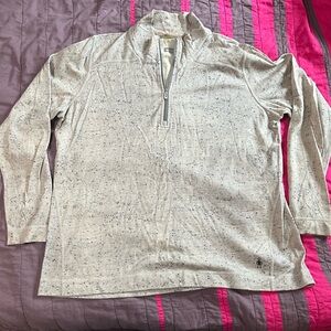 Smartwool Speckled Cream Quarter-Zip Pullover